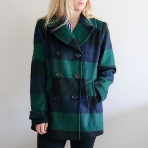 St. John’s Bay Buffalo Plaid Pea Coat